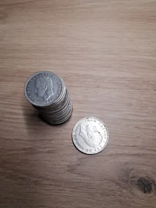 Lote 16 Monedas España 5 y 25 Pts