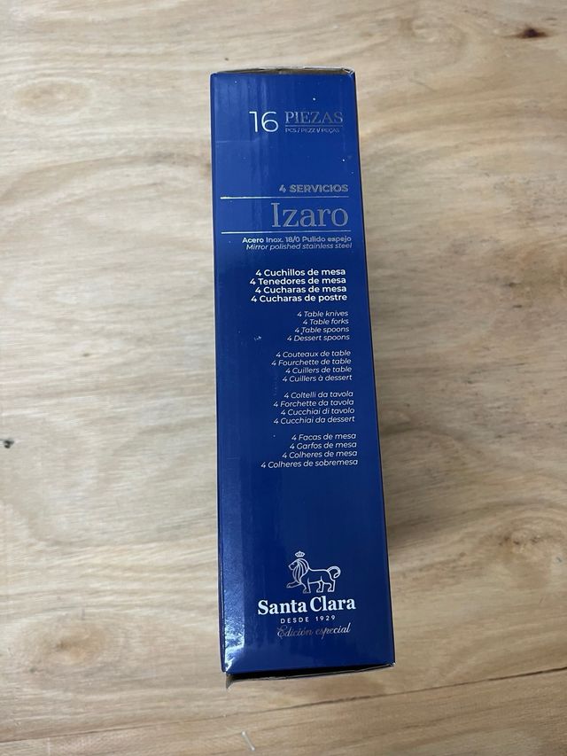 Cubiertos Santa Clara Izaro 16 pzs Acero Inox