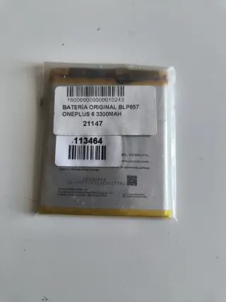 Batería Original OnePlus 6 3300 mAh BLP657