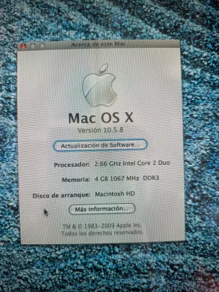 iMac Apple 2009 Plata