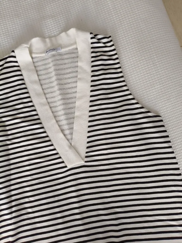 Chaleco de rayas Stradivarius talla única