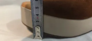 Sandalias piel tacón cuña talla 38