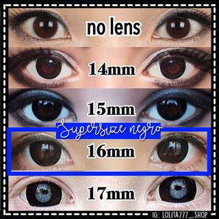 Lentillas Lolita 777 Supersize Negro