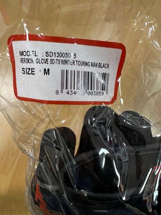 Guantes Moto Seventy Degrees SD-TS Negros