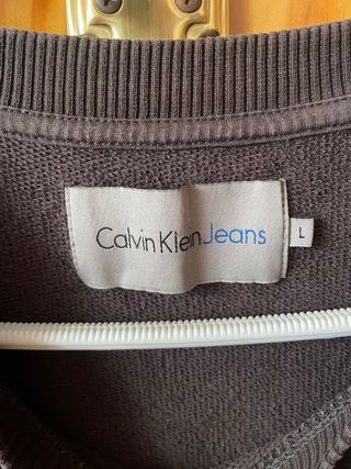 Sudadera Calvin Klein Jeans Marrón Talla L