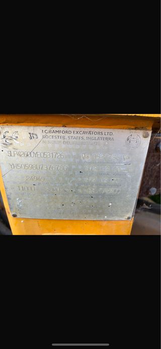 Retro Excavadora JCB; elevador; toritos