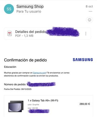 Samsung Galaxy Tab A9+ WiFi 128GB Graphite, tablet con schermo da 11 pollici e 6GB RAM