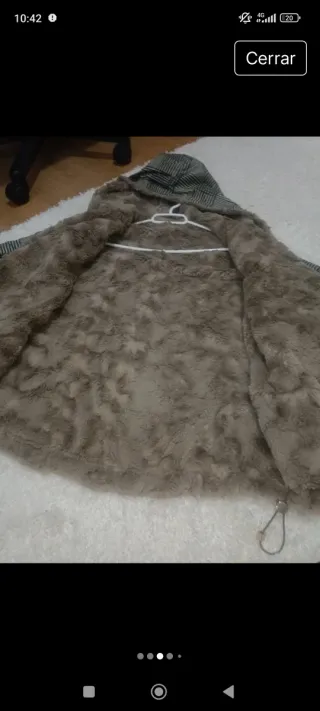 Cazadora forrada cuadros M