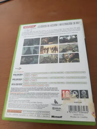 Metal Gear Solid HD Collection Xbox 360