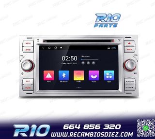 RADIO GPS ANDROID 12 PARA FORD FOCUS C-MAX FIESTA GALAXY KUG