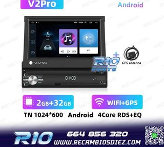 RADIO GPS ANDROID 1DIN TACTIL GPS