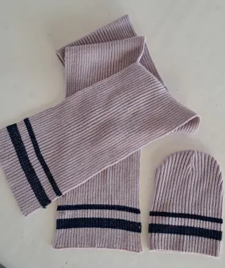 Gorro y bufanda Mango niña talla M