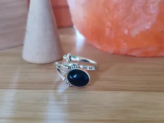 OFERTA Anillo Plata Ley Ónice Ajustable