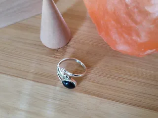 OFERTA Anillo Plata Ley Ónice Ajustable
