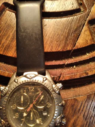 Reloj Lotus Cronógrafo Plata y Negro