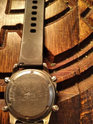 Reloj Lotus Cronógrafo Plata y Negro