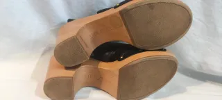 Sandalias tacón negras talla 38