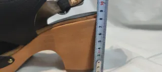 Sandalias tacón negras talla 38