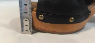 Sandalias tacón negras talla 38