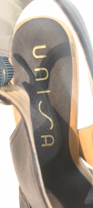 Sandalias tacón negras talla 38