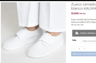 Zuecos de trabajo blancos