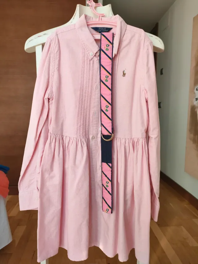 Vestido Ralph Lauren niña rosa