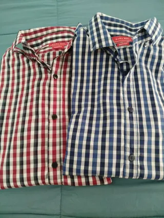 2 Camisas Zara Hombre Talla M