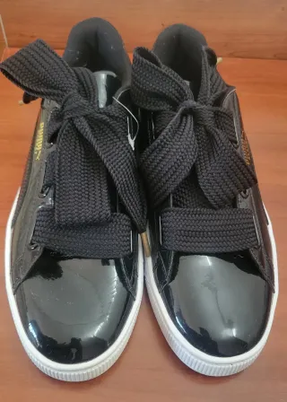 Zapatillas Puma Mujer Talla 41 Negras Charol