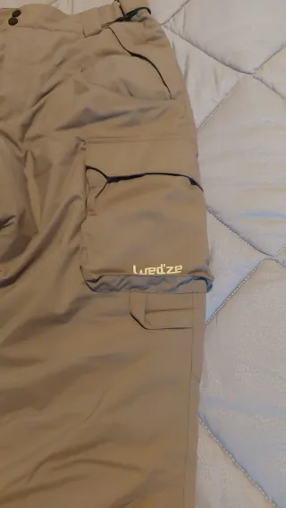 Pantaloni sci marrone uomo