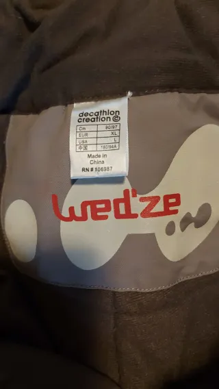 Pantaloni sci marrone uomo