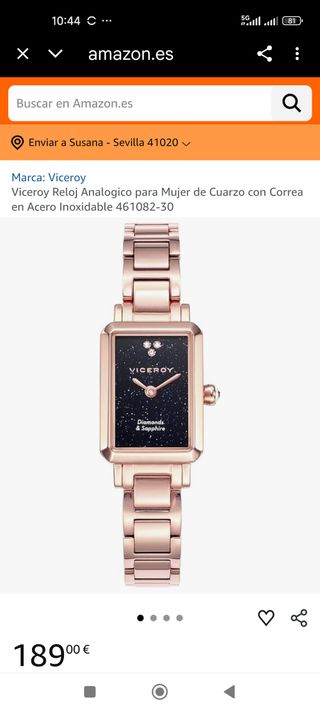 Reloj Viceroy Dorado y Negro mujer