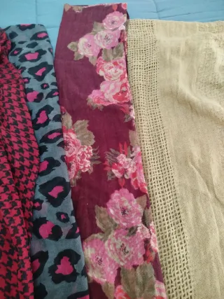Lote 5 foulard donna stampati