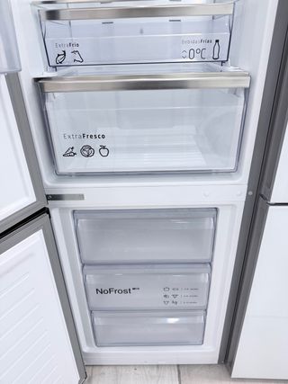 Frigorífico combi Balay Negro Cristal A++ No frost