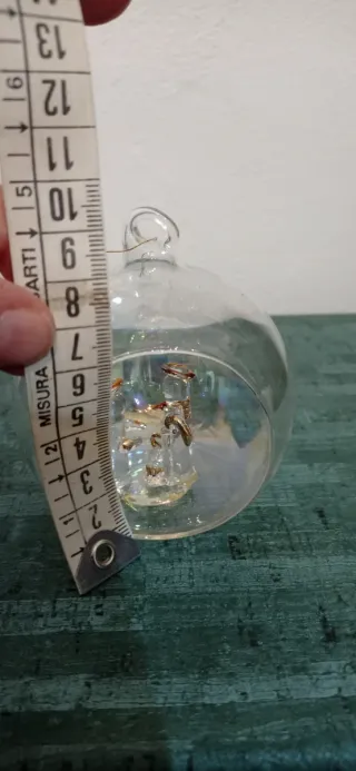 Palla Natale Vetro Soffiato con Presepe