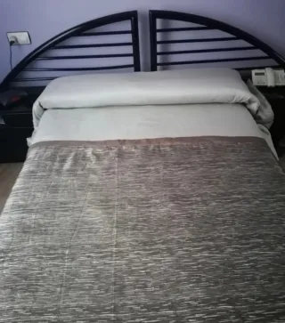 Colcha/Edredón Matrimonio Beige/marrón