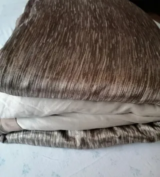 Colcha/Edredón Matrimonio Beige/marrón