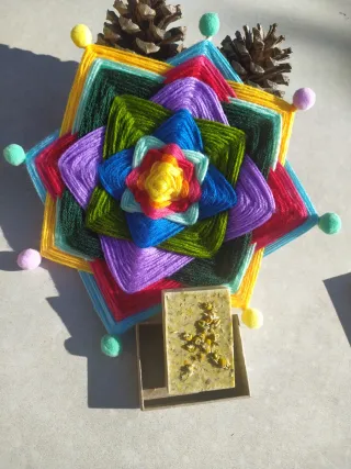 Pack Jabón Artesanal y Mandala Multicolor