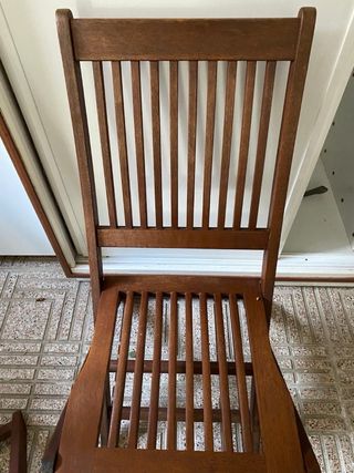 Sillas de madera plegables exterior