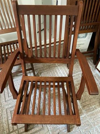 Sillas de madera plegables exterior
