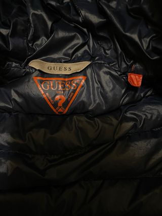 Chaqueta Guess Plumas Naranja Niños