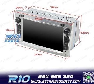 RADIO GPS ANDROID 11 PARA OPEL ASTRA H VIVARO ZAFIRA VECTRA
