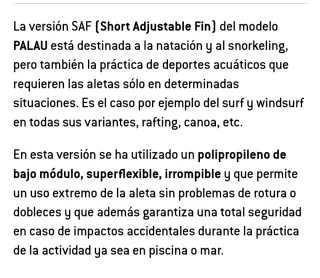 Aletas Cressi Palau Talla L