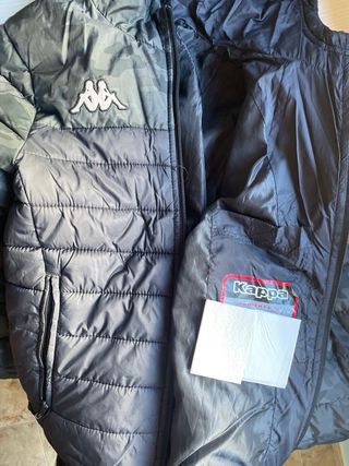 Chaqueta Kappa niño T.10/12 años Negro/camuflaje
