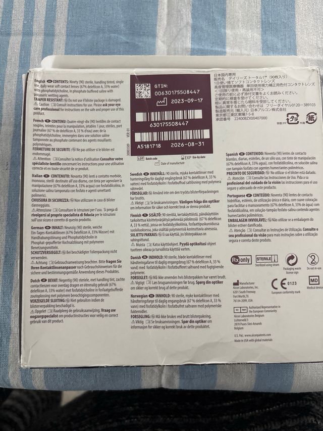Lentillas Dailies Total 1 (90 unid.)