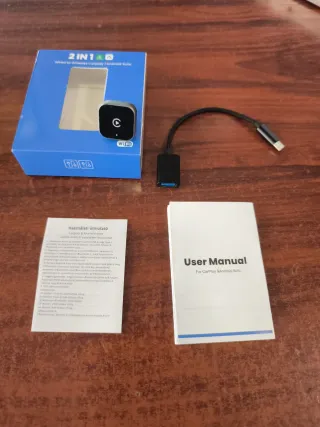 Adaptador CarPlay Android Auto 2 en 1