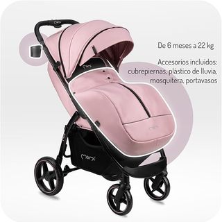 Silla de paseo Momi rosa y negra