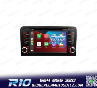 RADIO GPS ANDROID 12 AUDI A3 8P 8PA S3 RS3 03-12