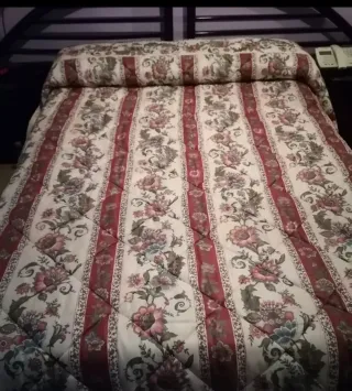 Colcha edredón matrimonio floral