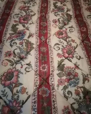 Colcha edredón matrimonio floral