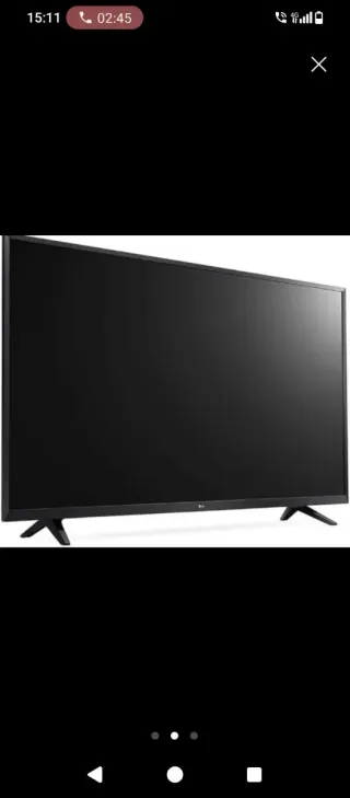 Televisión LG Negra